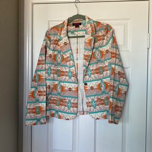 NWT rock and roll cowgirl aztec blazer large